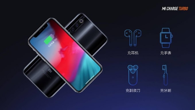 Tính năng sạc ngược không dây trên Mi 9 Pro 5G có thể sạc cho các thiết bị khác