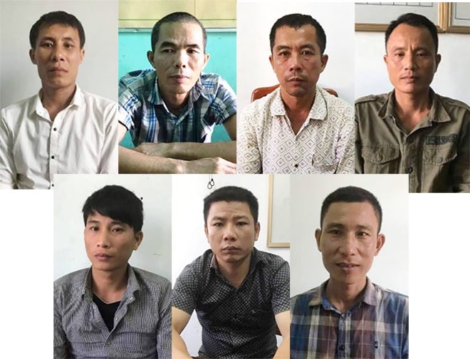 7 trong số 11 đối tượng tham gia vụ phá rừng này đã bị Công an huyện Bố Trạch khởi tố