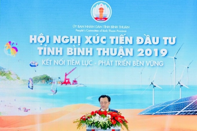 Chủ tịch UBND Nguyễn Ngọc Hai cam kết sẽ đồng hành cùng các doanh nghiệp đến đầu tư tại Bình Thuận