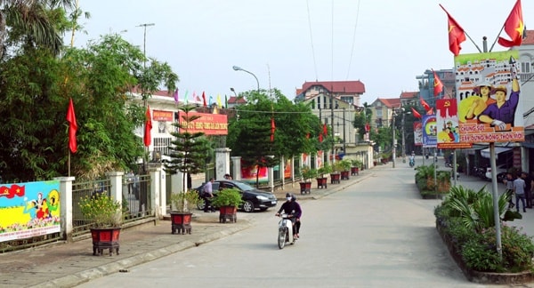 Một góc xã nông thôn mới Liên Trung, huyện Đan Phượng, TP Hà Nội. Ảnh: HNM