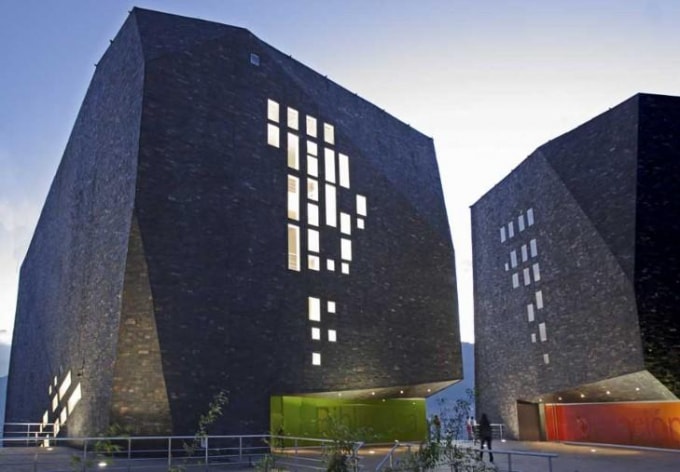Thư viện đồ sộ Espana - Ảnh: e-architect.co.uk