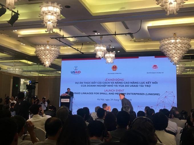 Lễ khởi động Dự án USAID LinkSME. Ảnh: Lê Nam