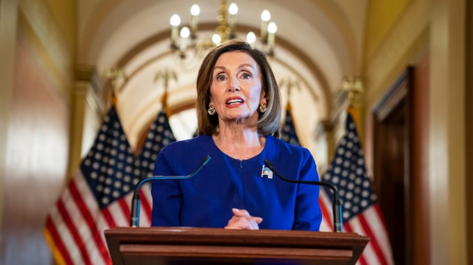 Chủ tịch Hạ viện Mỹ Nancy Pelosi. Ảnh: Reuters