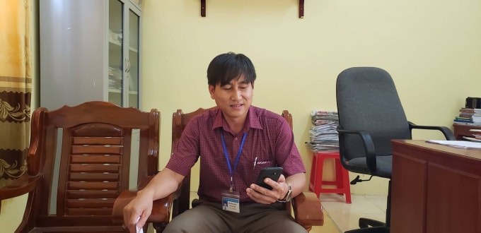 Ông Đỗ Hồng Quân – Chủ tịch UBND xã Gia Tiến.