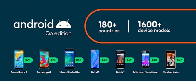 Google giới thiệu Android 10 Go Edition cho điện thoại giá rẻ
