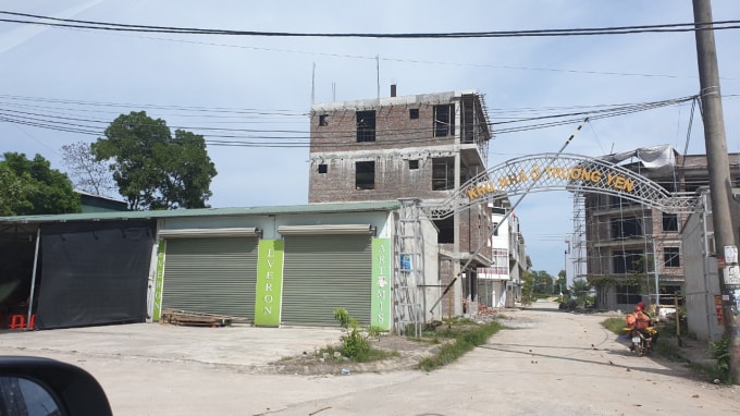 Khu nhà ở Trường Yên hiện đang xây và đi vào hoàn thiện