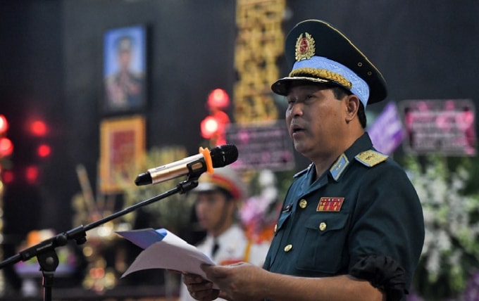 Thiếu tướng Lê Hồng Sơn - phó tham mưu trưởng Quân chủng Phòng không - không quân.