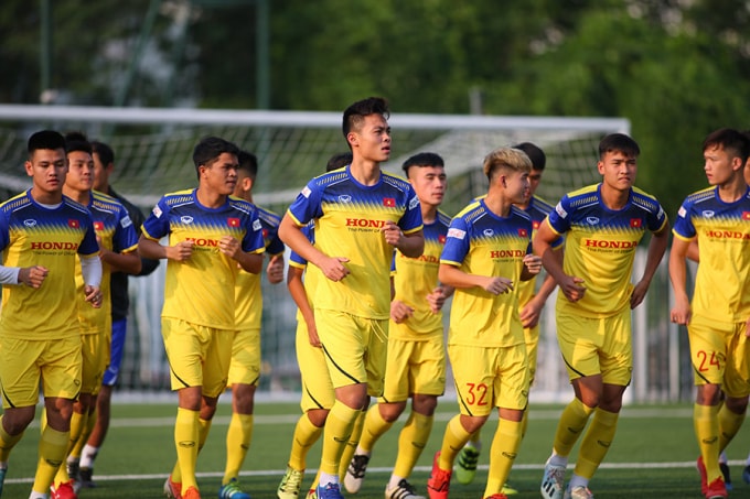 Các tuyển thủ U22 Việt Nam sẽ là nòng cốt của U23 trong chuyến đi Thái Lan vào tháng 1 năm sau. Ảnh: Hoàng Dương