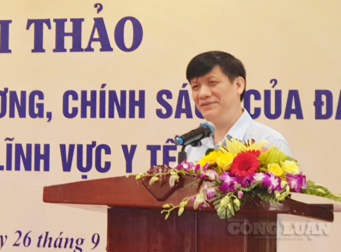 Đồng chí Nguyễn Thanh Long, Phó Trưởng Ban Tuyên giáo Trung ương chủ trì Hội thảo.