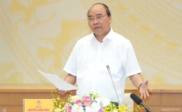 Thủ tướng Nguyễn Xuân Phúc phát biểu tại Hội nghị. Ảnh: VGP