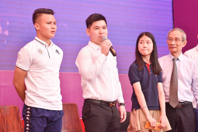 Trưởng Ban tổ chức chương trình Strong Vietnam - Đỗ Vinh Quang chia sẻ về ý chí chiến đấu vượt qua bệnh hiểm nghèo của em học sinh trong trường.