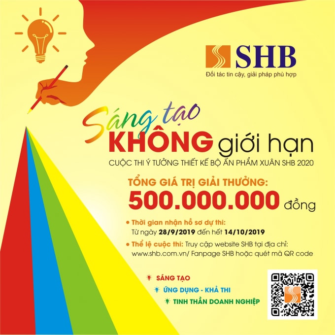 Đây là lần đầu tiên SHB tổ chức một cuộc thi có quy mô lớn về ý tưởng sáng tạo, thiết kế các ấn phẩm xuân