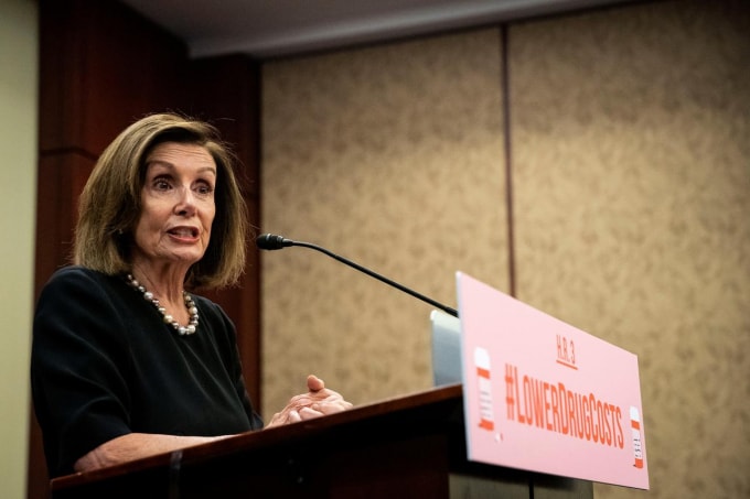 Chủ tịch Hạ viện Mỹ Nancy Pelosi. Ảnh: Reuters