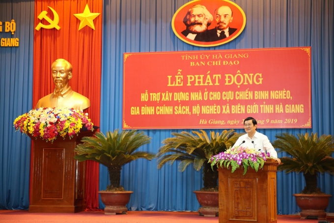 Nguyên Chủ tịch nước Trương Tấn Sang phát biểu tại buổi Lễ phát động.