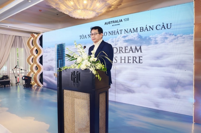 Đại diện chủ đầu tư World Class Global chia sẻ về những giá trị độc nhất tại Australia 108 và cam kết tiêu chuẩn dịch vụ cùng chất lượng bàn giao của toà nhà cao nhất nước Úc.