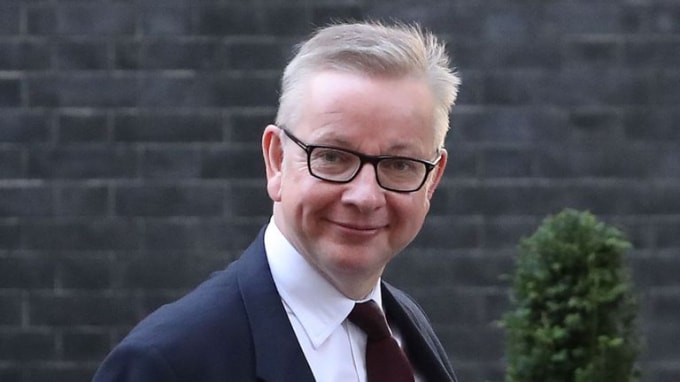 Bộ trưởng phụ trách chuẩn bị cho Brexit không thỏa thuận, Michael Gove. Ảnh: Sky News