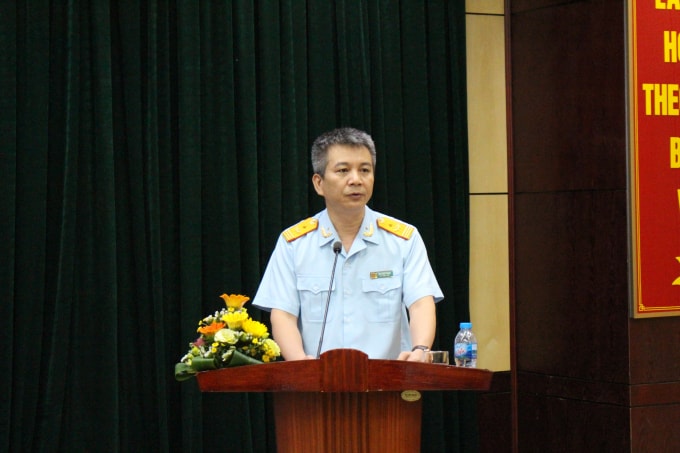 Phó Tổng cục trưởng Tổng cục Hải quan Mai Xuân Thành giới thiệu chung về việc đăng cai tổ chức Hội nghị của Việt Nam. Ảnh: Duy Thành