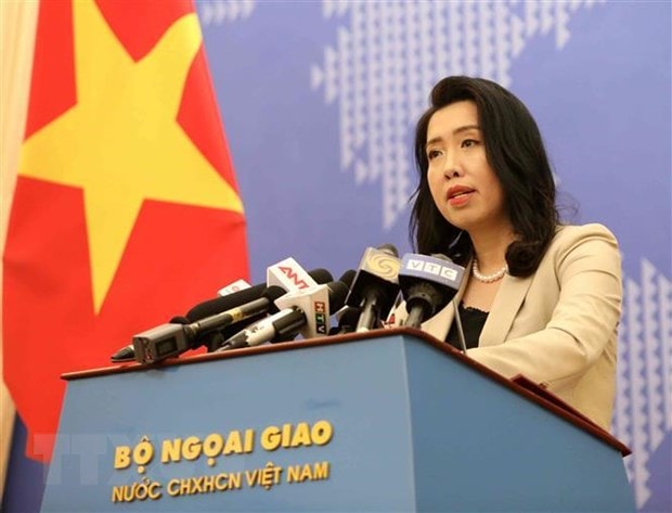 Người Phát ngôn Bộ Ngoại giao Lê Thị Thu Hằng trả lời báo chí và thông báo một số hoạt động đối ngoại của Việt Nam trong thời gian tới. Ảnh: Văn Điệp
