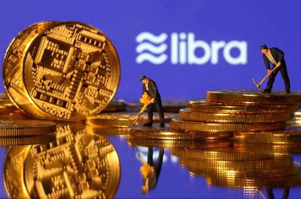 Biểu tượng đồng tiền điện tử Libra của Facebook - Ảnh: RT