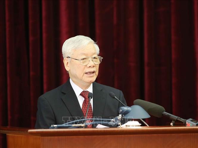 Tổng Bí thư, Chủ tịch nước Nguyễn Phú Trọng phát biểu khai mạc hội nghị