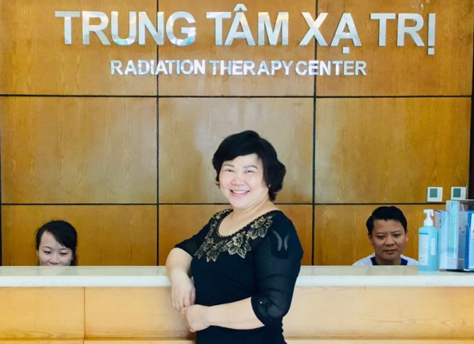 Cô Huỳnh Diệp phục hồi sau quá trình điều trị xạ trị ung thư tại Bệnh viện Vinmec.