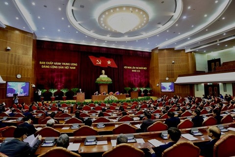 Hội nghị lần thứ 11 Ban Chấp hành Trung ương Đảng khóa XII. Ảnh: TL