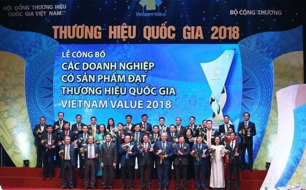 Năm 2018, có 97 sản phẩm, dịch vụ đạt Thương hiệu Quốc gia.
