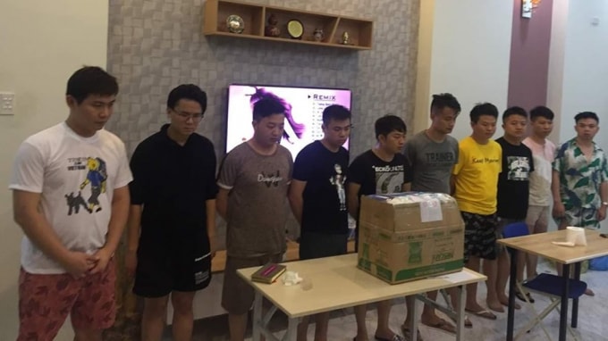 10 người Trung Quốc nhập cảnh trái phép.