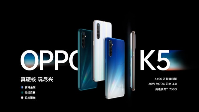 Hình ảnh ra mắt Oppo K5