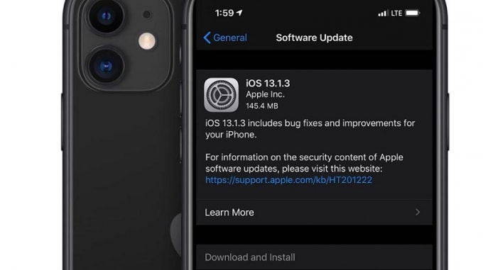 Apple thông báo cập nhật.