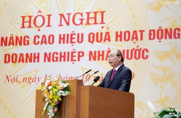 Thủ tướng Nguyễn Xuân Phúc phát biểu tại Hội nghị. Ảnh: VGP