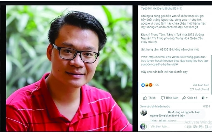 Bài công kích, kêu gọi tẩy chay Hệ thống giáo dục Học mãi trên mạng xã hội.