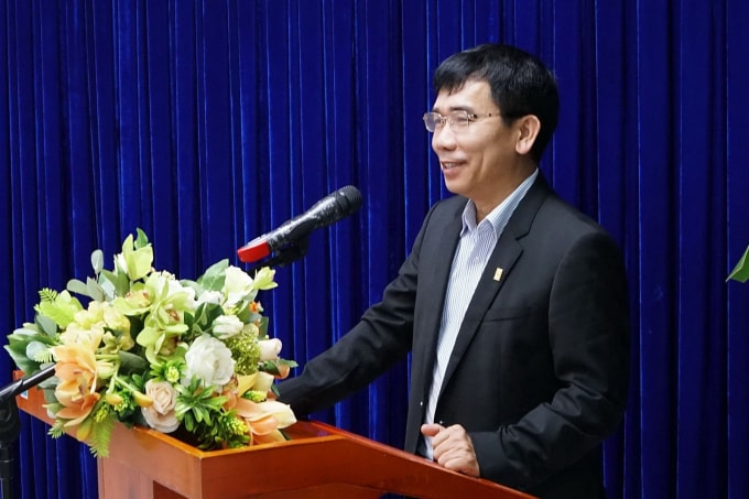 Phó Tổng giám đốc PVN, Chủ tịch HĐQT BSR Lê Xuân Huyên phát biểu chúc mừng và giao nhiệm vụ cho các đồng chí được bổ nhiệm