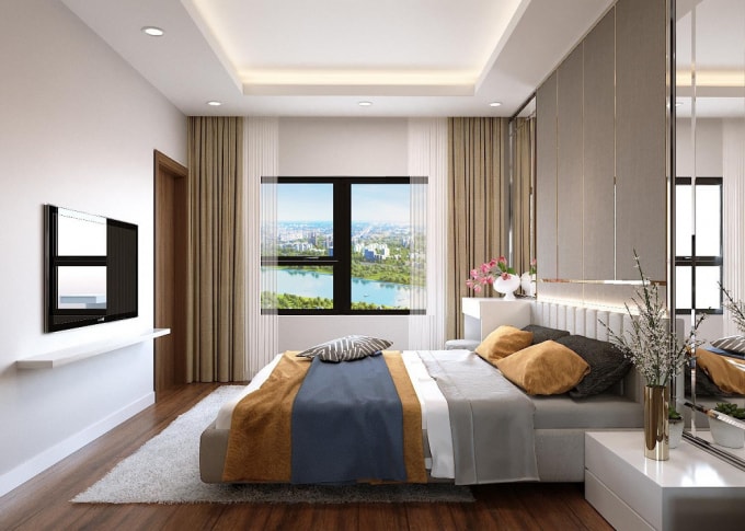 Căn hộ Euro River Tower với tầm nhìn view sông tuyệt đẹp.