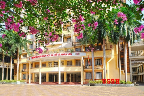 Một phần khuân viên của trường khoa học xã hội và nhân văn Hà Nội. Ảnh: TL