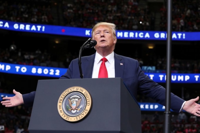 Tổng thống Mỹ Donald Trump. Ảnh: Reuters