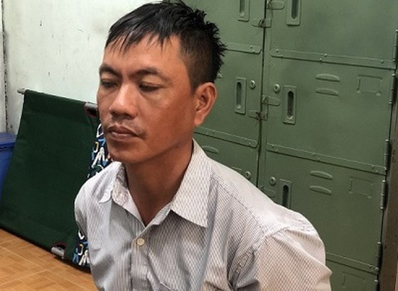 Đối tượng Trương Tấn Đạt tại cơ quan điều tra.
