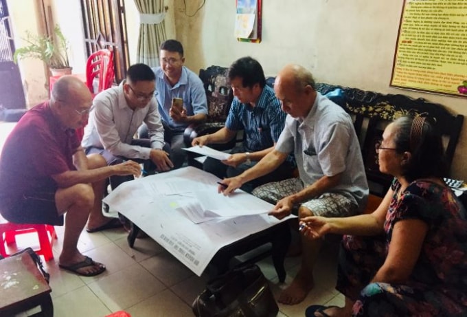 Các cư dân trong khu quy hoạch phản ánh về vụ việc