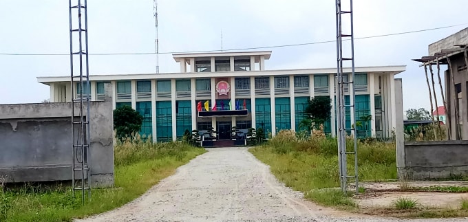 Trụ sở UBND huyện Vĩnh Lợi, nơi ông Tân đang công tác.