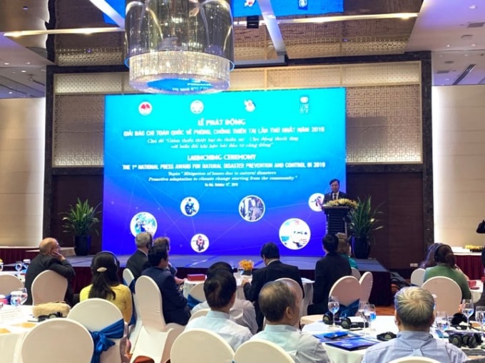 Lễ Phát động Giải báo chí toàn quốc về phòng chống thiên tai lần thứ nhất năm 2019. Ảnh:cpv.org