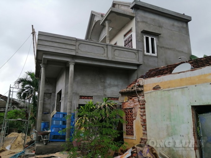 Căn nhà ông Trần Hùng được Quân khu 5 hỗ trợ 80 triệu đồng.