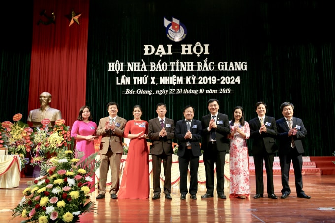 Ban Chấp hành khóa X, nhiệm kỳ 2019-2024 gồm 9 đồng chí. Ảnh: Sơn Hải