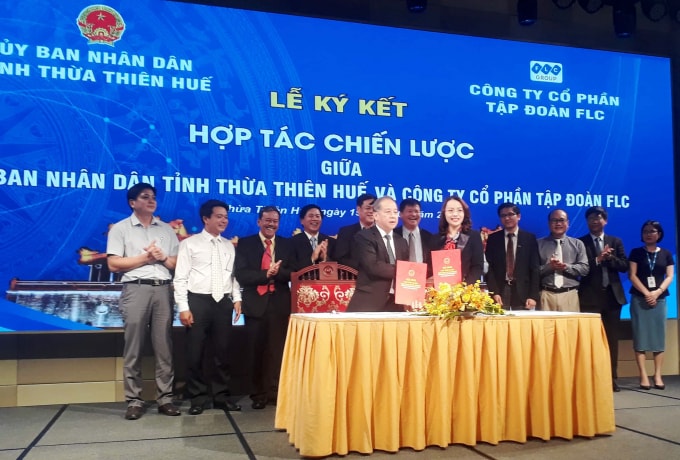 Tỉnh Thừa Thiên – Huế ký kết hợp tác chiến lược với Tập đoàn FLC.