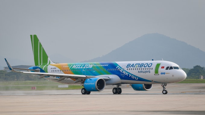 Hãng hàng không Bamboo Airways.