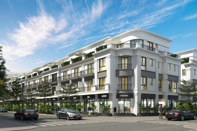 Kiến trúc tân cổ điển tại FLC Olympia Lao Cai.