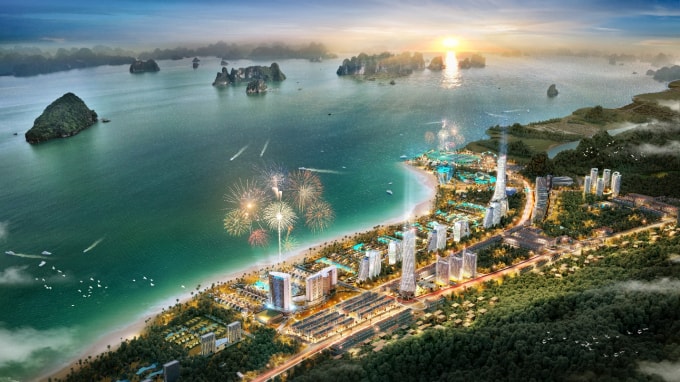 Sonasea Vân Đồn Harbor City sở hữu vị trí ven biển tuyệt đẹp với tầm nhìn trực diện về phía vịnh Bái Tử Long hùng vĩ