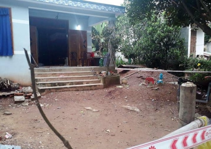 Hiện trường nơi xảy ra vụ việc.