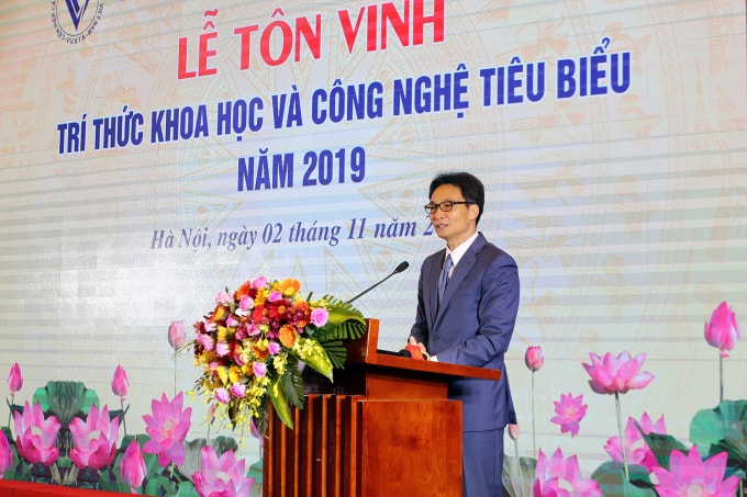 Phó Thủ tướng Vũ Đức Đam phát biểu tại buổi lễ. Ảnh: VGP