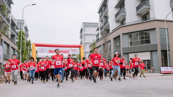 Sắc đỏ nhuộm màu tại Khu đô thị TMS Grand City Phuc Yen.