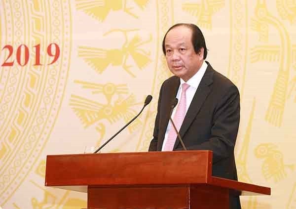 Bộ trưởng Mai Tiến Dũng phát biểu tại cuộc họp báo. Ảnh: VGP